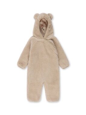 Konges Slojd grizz teddy onesie coverall 3Y cream off white
